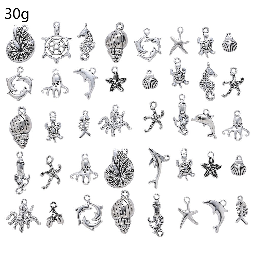 Marine Animal Metal Pendant Charms