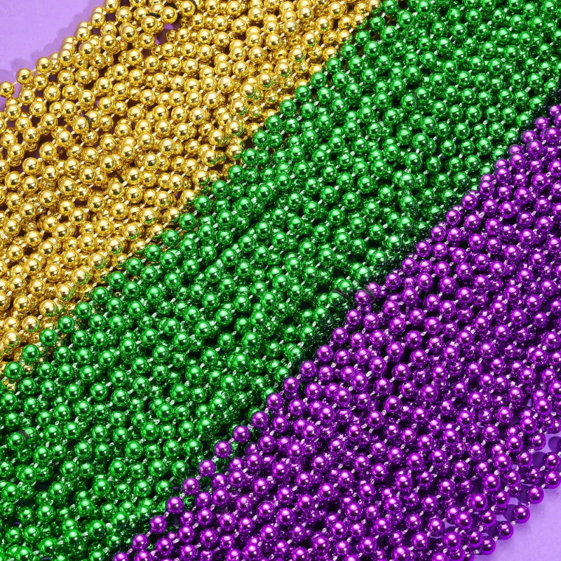 Mardi Gras Carnival Beaded Necklaces