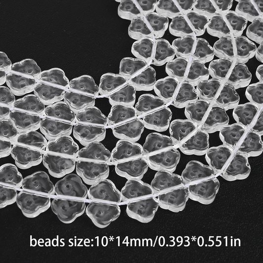 Transparent Cloud Glass Beads