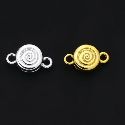 Golden and White Candy-Shaped Magnetic Jewelry Clasps