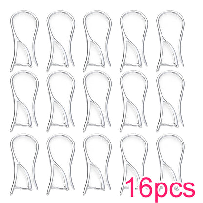 16-Piece Gold & Silver Earring Hook Clip Findings