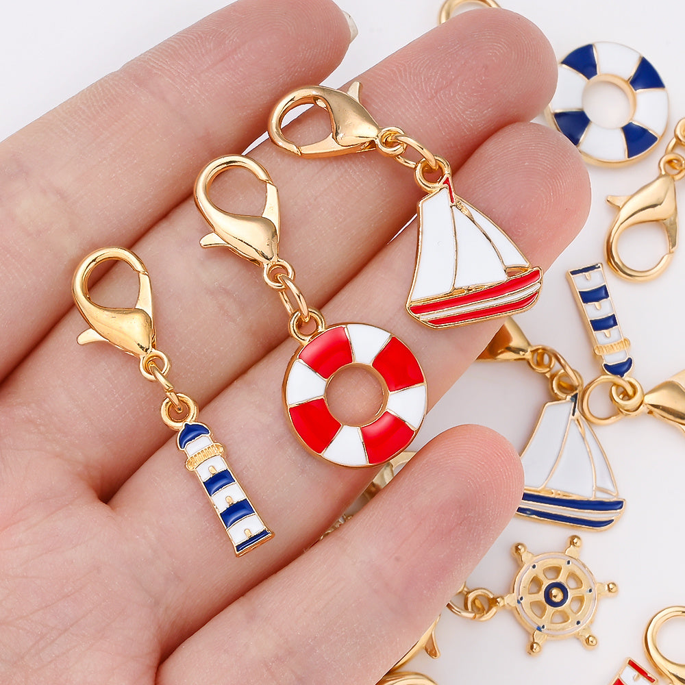 Nautical Enamel Pendant Charms