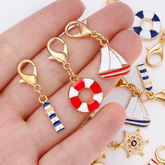 Nautical Enamel Pendant Charms