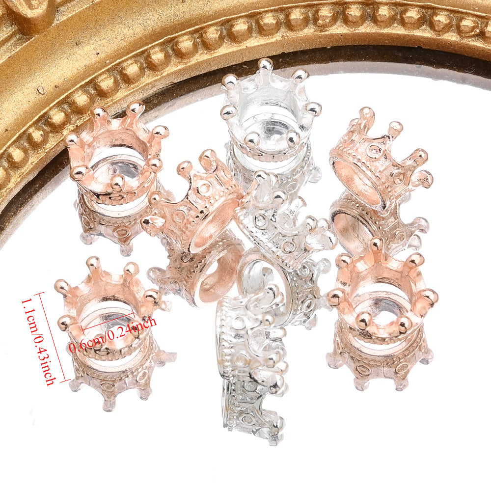 Metal Crown Alloy Beads