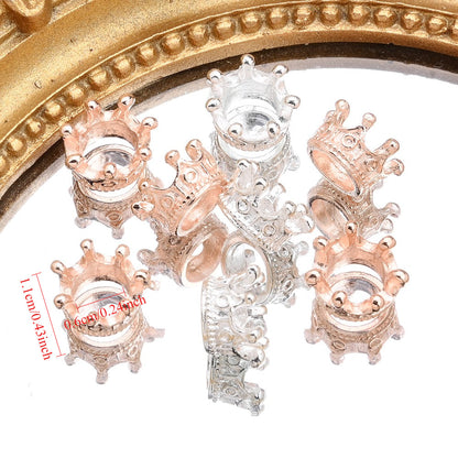 Metal Crown Alloy Beads
