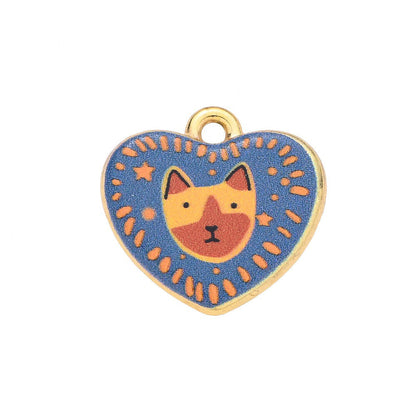 1-Piece Vintage Gold Animal & Nature Charm Pendant