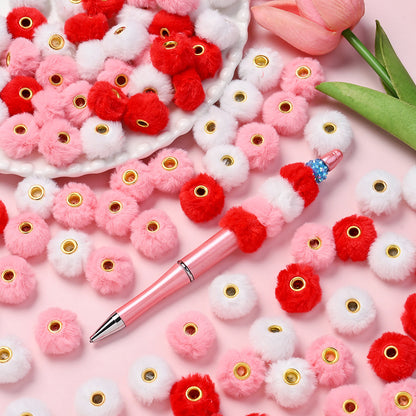 Valentine’s Faux Fur Focal Beads