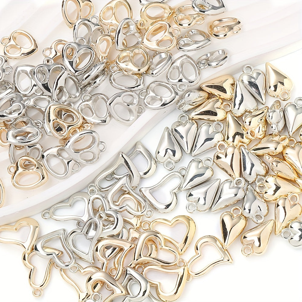 Plastic Heart Charms