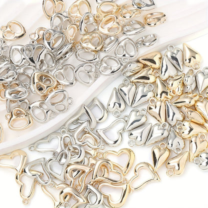 Plastic Heart Charms