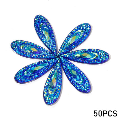 AB Iridescent Resin Teardrop Ornaments