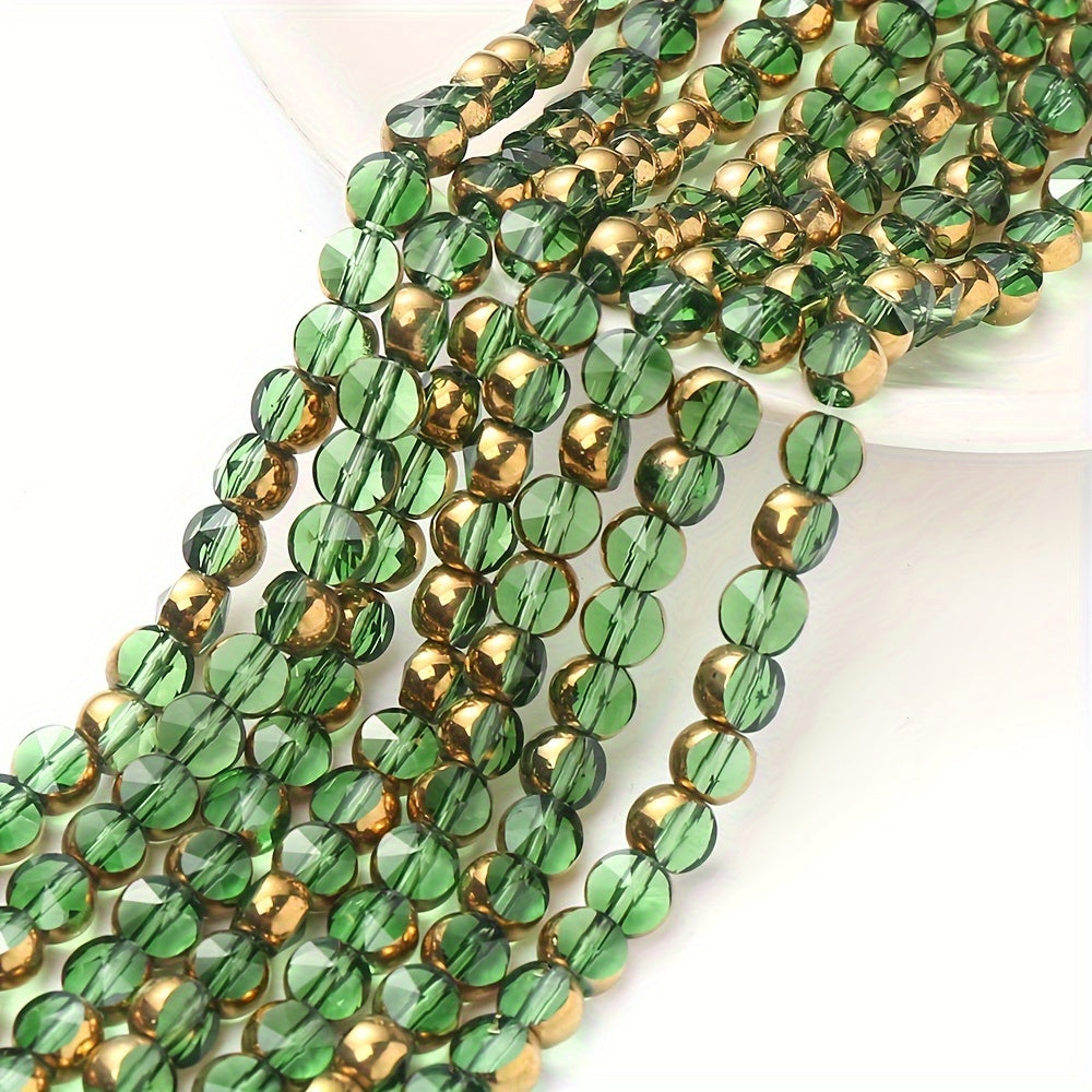 49PCS 6mm 16-Sided Faceted Glass Bead Set