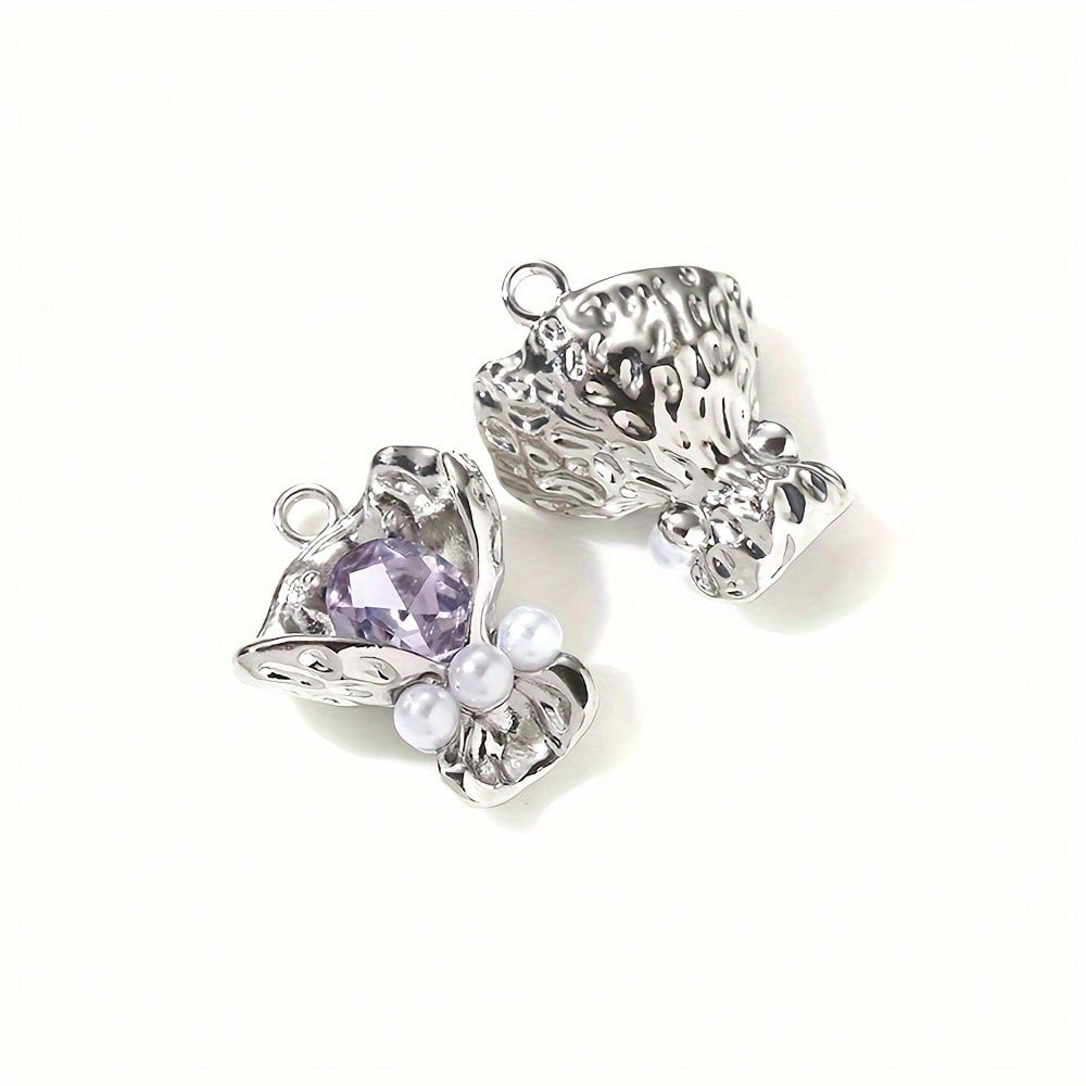 Bouquet Rhinestone Alloy Pendants