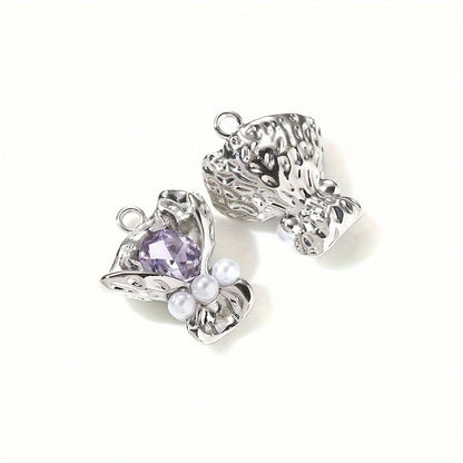 Bouquet Rhinestone Alloy Pendants