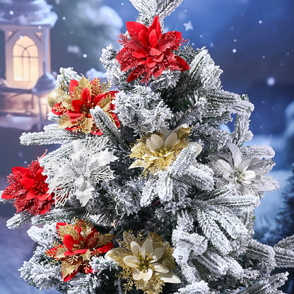 Elegant Handmade Christmas Plastic Flowers