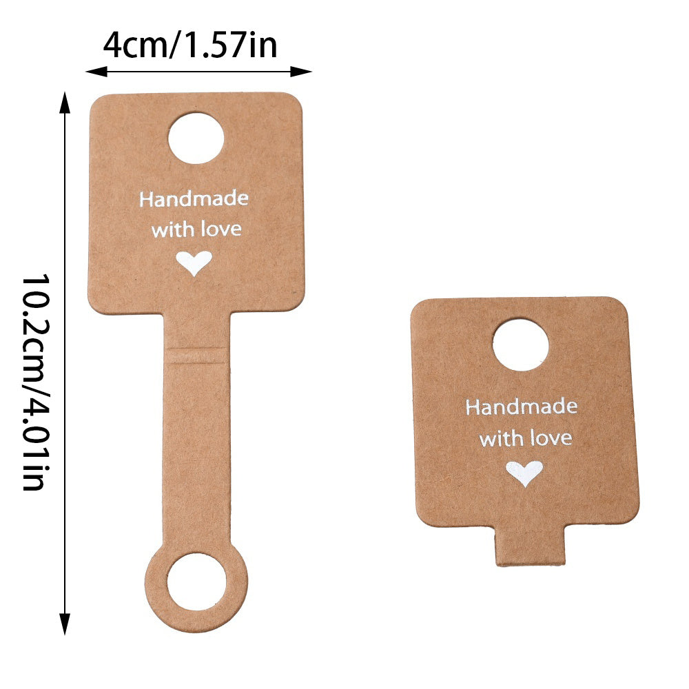 Kraft Paper Jewelry Display Cards