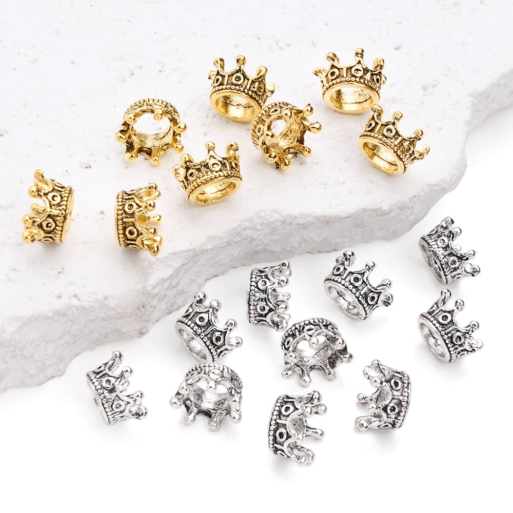 Metal Crown Alloy Beads