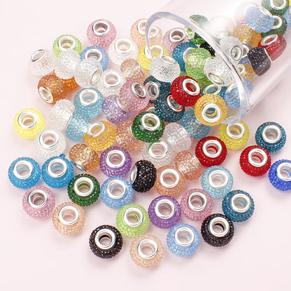 Mixed Color Resin Large Hole Beads