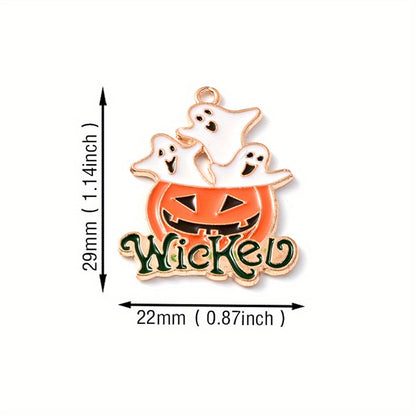 Halloween Alloy Enamel Pendants
