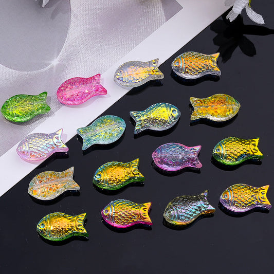 Colored Fish Glass Beads