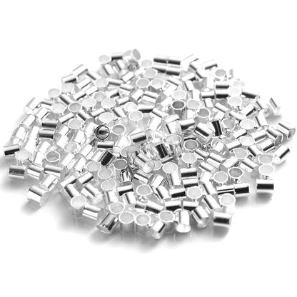 500pcs 1.5/2.0mm Multicolor Tube Crimp Beads