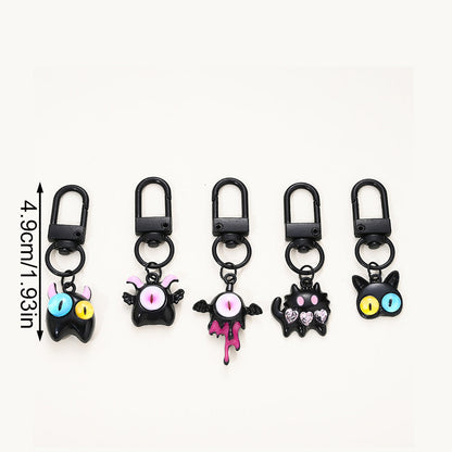 Gothic Black Evil Eye Pendant Charms