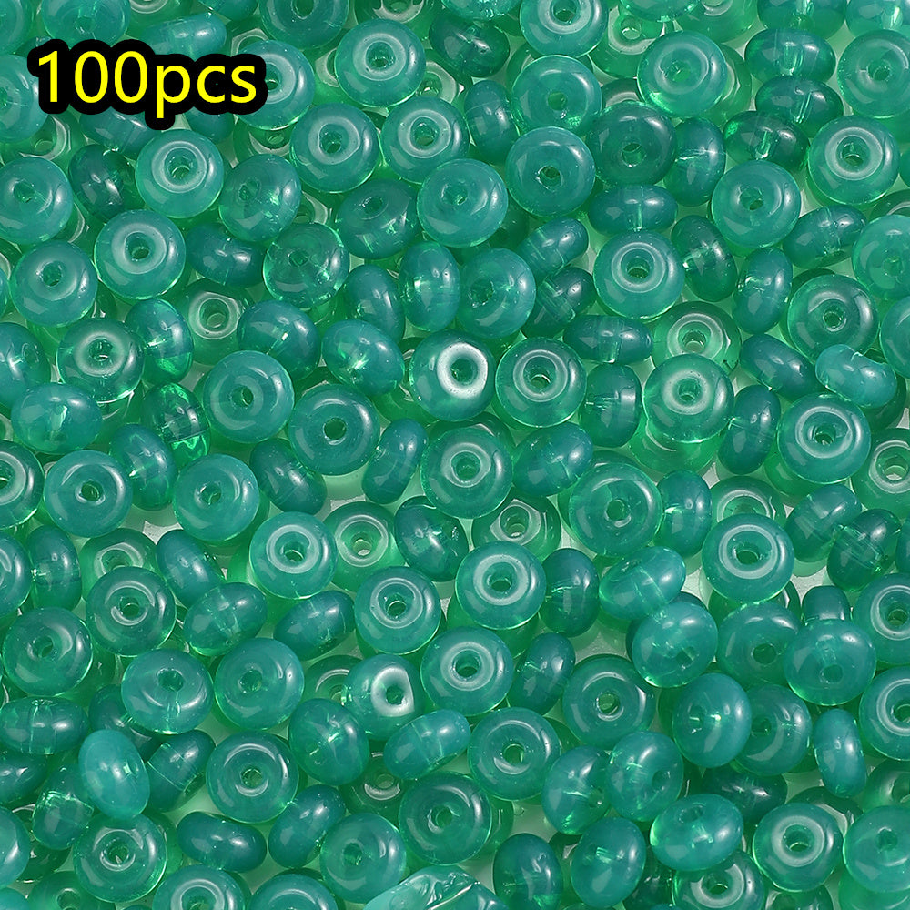 100pcs 3x6mm Multicolor Rondelle Glass Beads