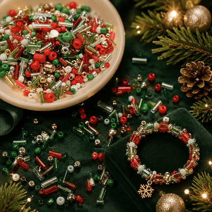 Christmas Glass Seed Beads