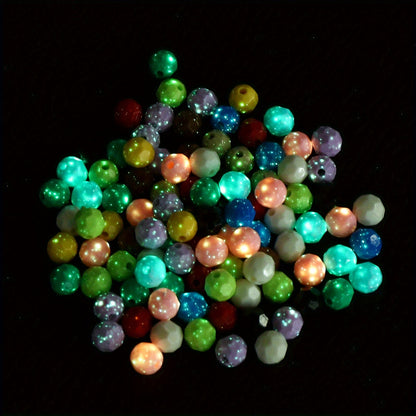 Luminous Multilateral Ball Acrylic Beads