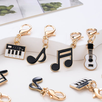 Music-Themed Alloy Pendant Charms