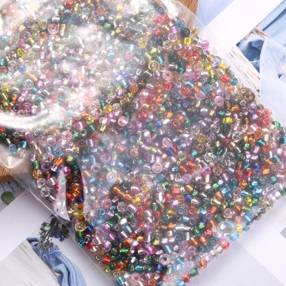 2500/5000/10000PCS 2/3/4mm Silver-Lined Glass Seed Beads