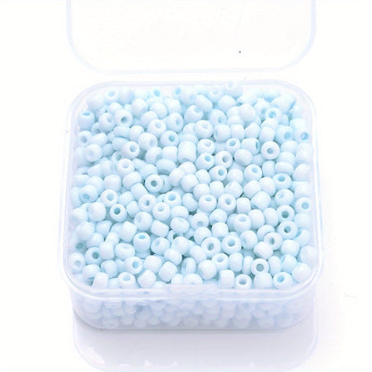 1000PCS 3mm Macaron Multicolor Glass Seed Bead Set