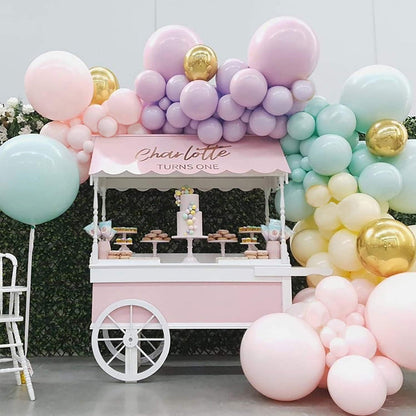Macaron Rainbow Balloon Arch Kit