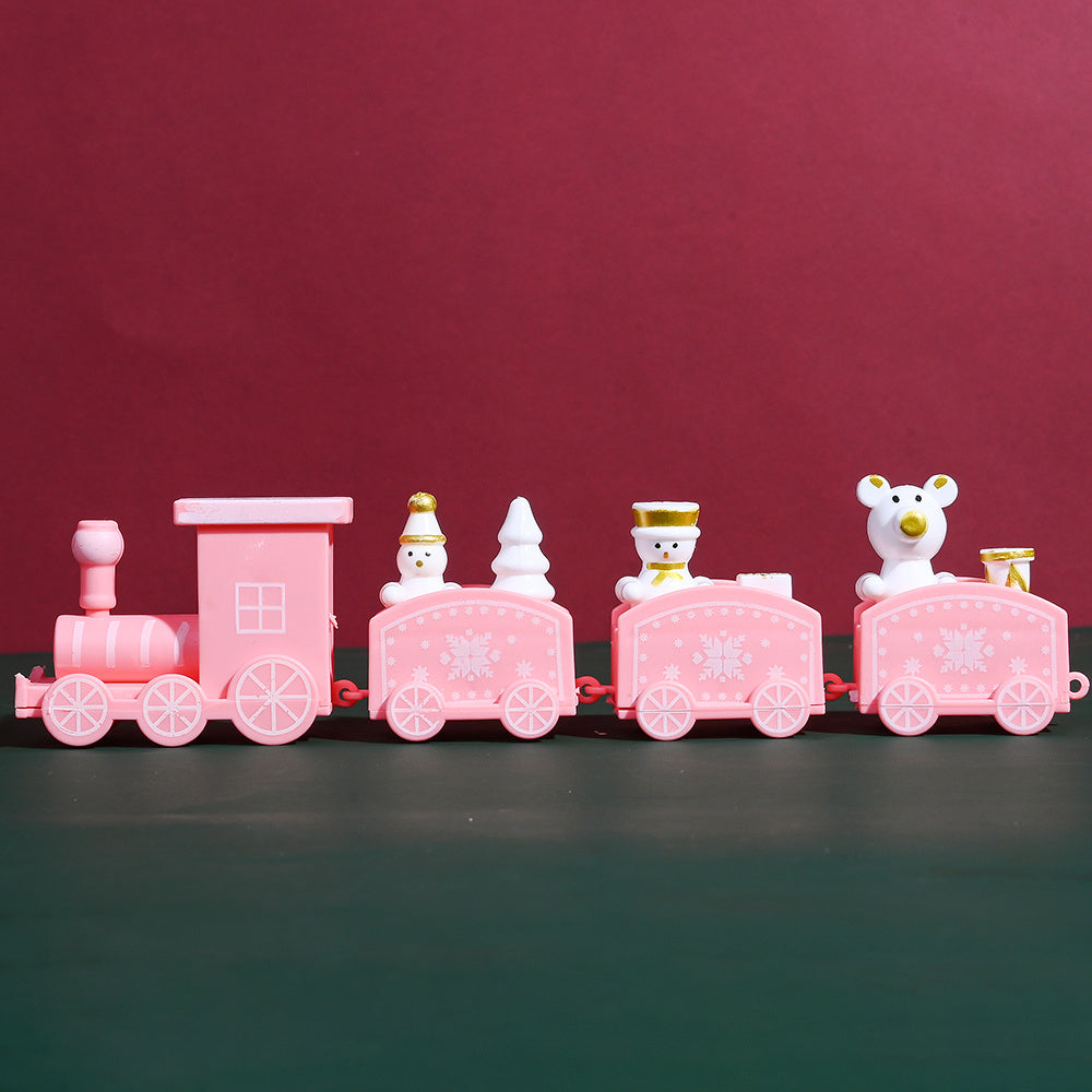 Mini PVC Christmas Train Ornament