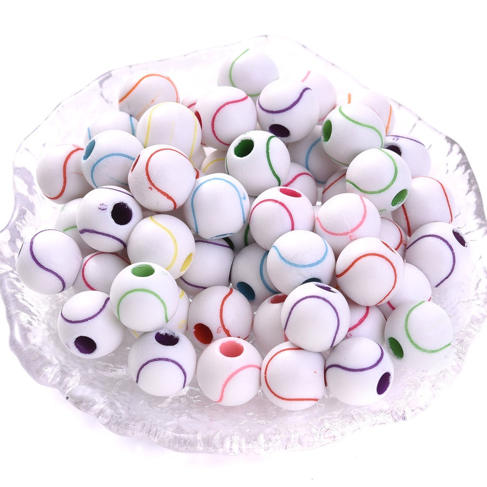 50pcs 39 Styles Mixed Sports Ball Beads