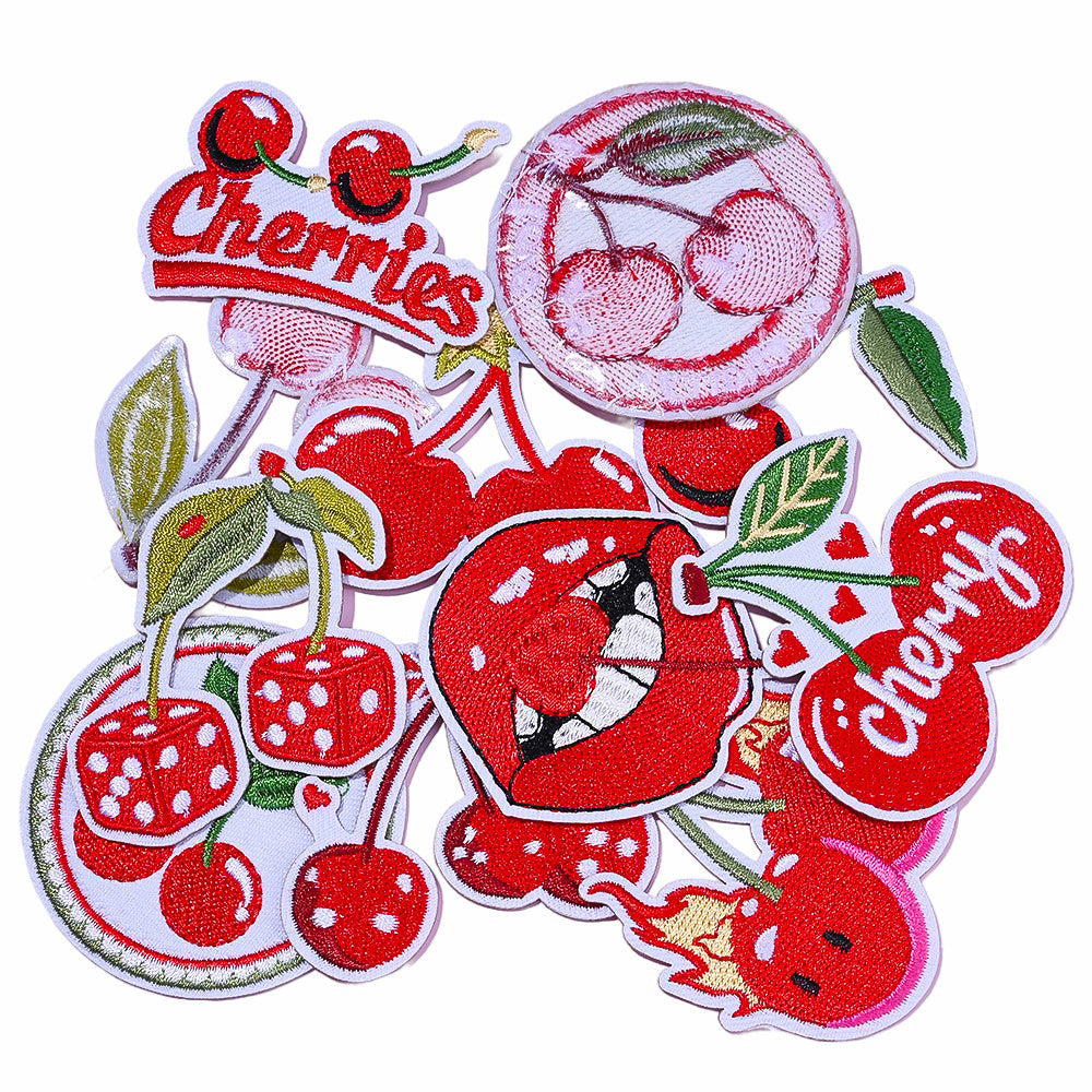 Red Cherry Shaped Patches