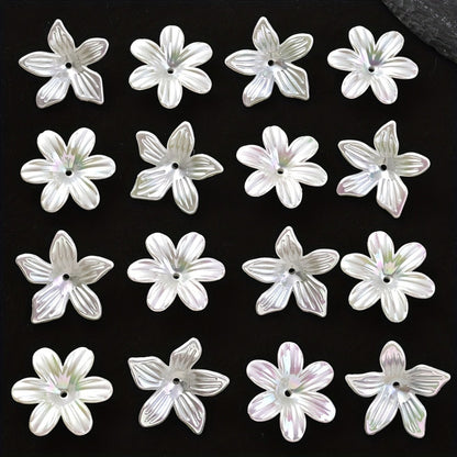 10PCS 25/26mm AB Flower Acrylic Bead Set