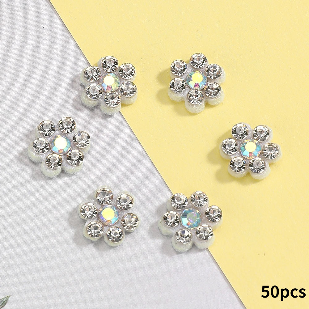 Plum Blossom Rhinestone Patches