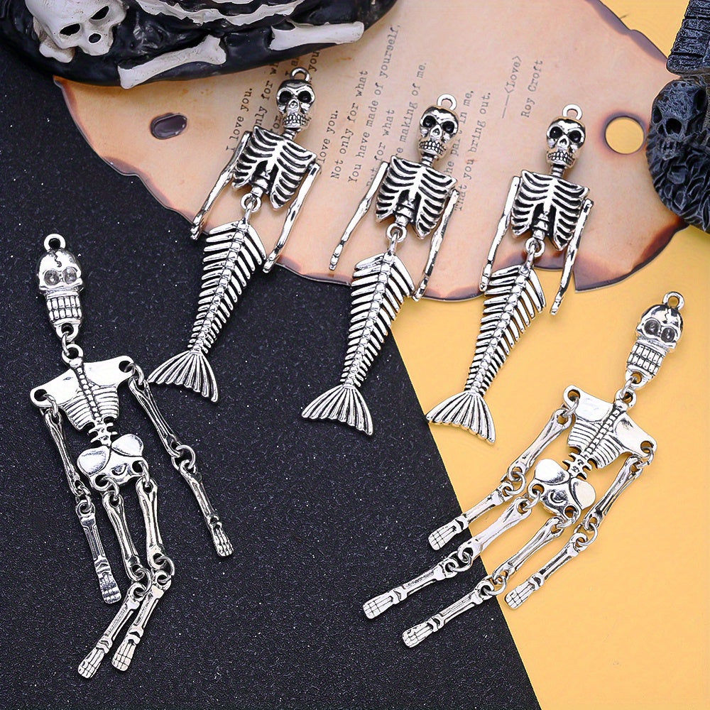 Halloween Mermaid Skull Charms