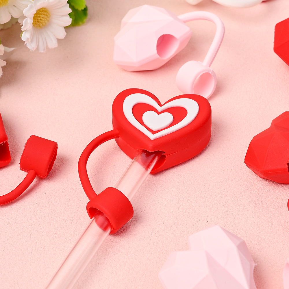 29x34 mm PVC Love Straw Caps