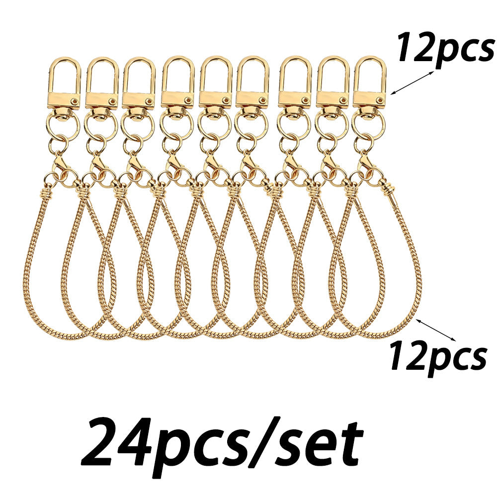 Blank Beadable Keychain Set