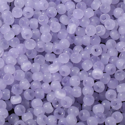 2000PCS 4mm Cat's Eye Round Glass Seed Beads