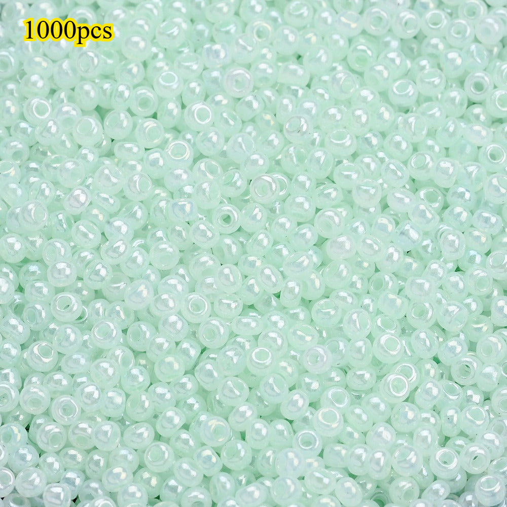 1000pcs 2mm Random Color Glass Seed Beads