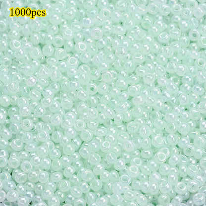 1000pcs 2mm Random Color Glass Seed Beads