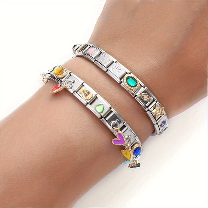 1PC Stainless Steel Modular Bracelet Link Set