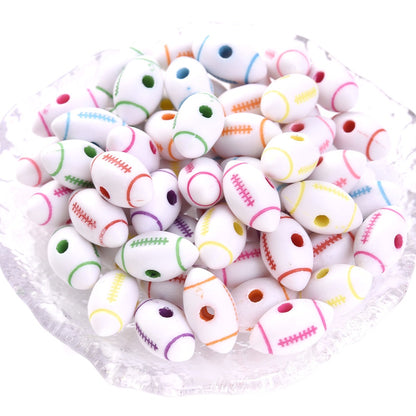 50pcs 39 Styles Mixed Sports Ball Beads