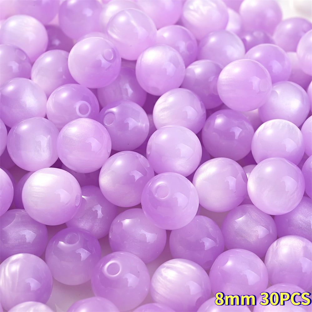Cat Eye Resin Round Beads