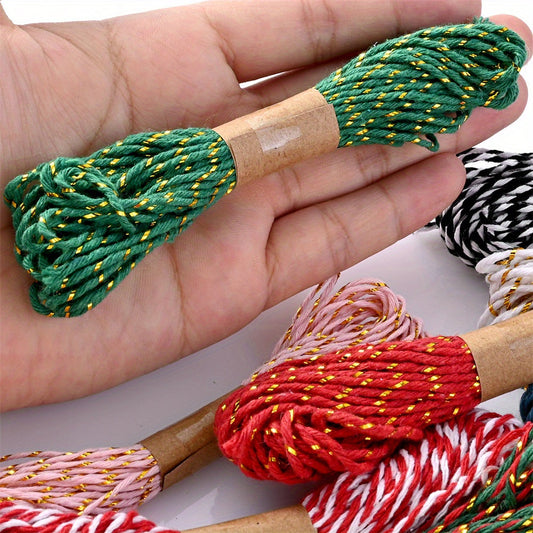 14PCS 2mm × 10m Christmas Decorative Cord Set