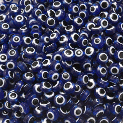Blue Evil Eye Resin Beads