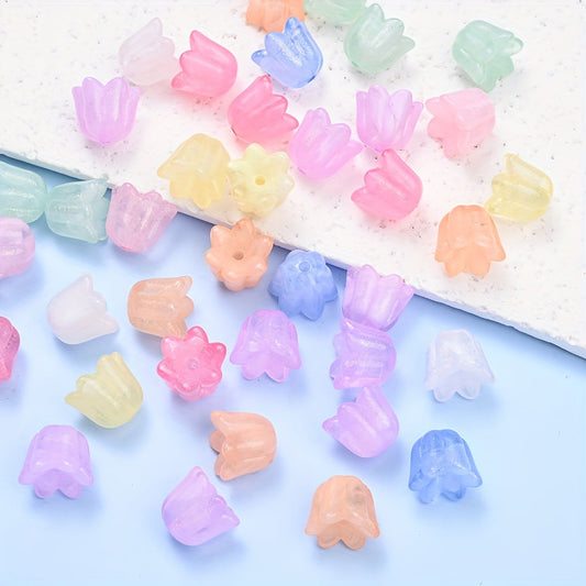 Colored Wind Chime Flower Acrylic Beads