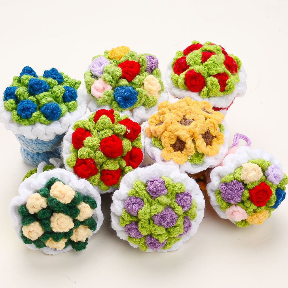 1/3-Piece Stuffed Plant Flower Charms